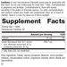 Artemisinin Forte Supplement Facts Label, Rev 01