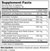 Arthro Balance 90 Capsules by NBI supplement facts label 