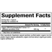 Bioclinic Naturals' Ashwagandha 60 capsules supplement facts label