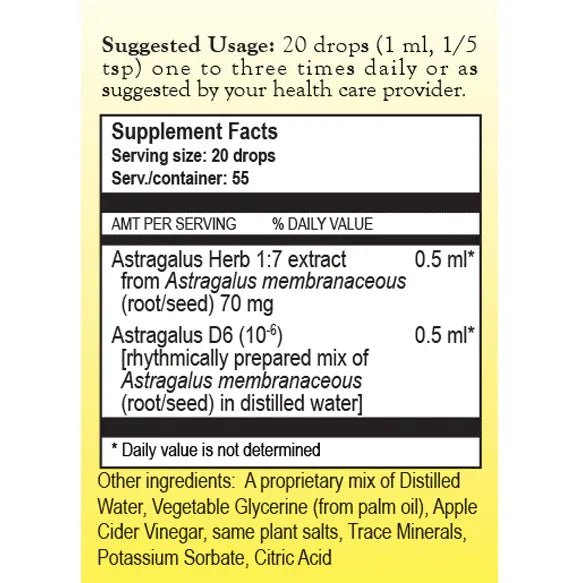 Astragalus Complex Herbal Tincture 1.86 oz by True Botanica