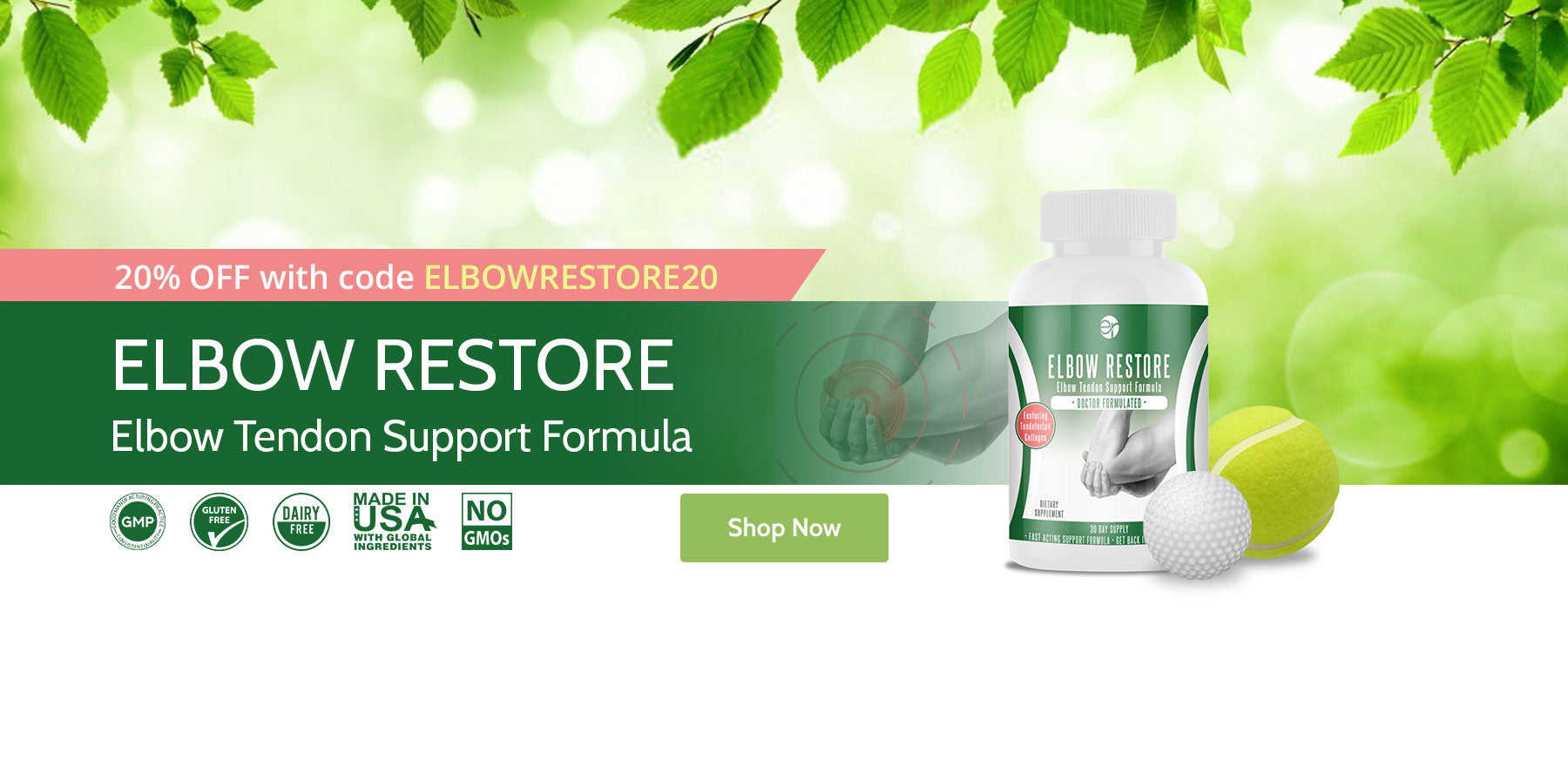 Elbow Restore - Elbow Tendon Support Formula - Get 20% OFF with code ELBOWRESTORE20