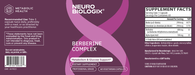 Berberine Complex 60 Capsules by Neurobiologix Label