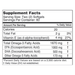 Best Catch Omegas 120 Softgels by NBI supplement facts label