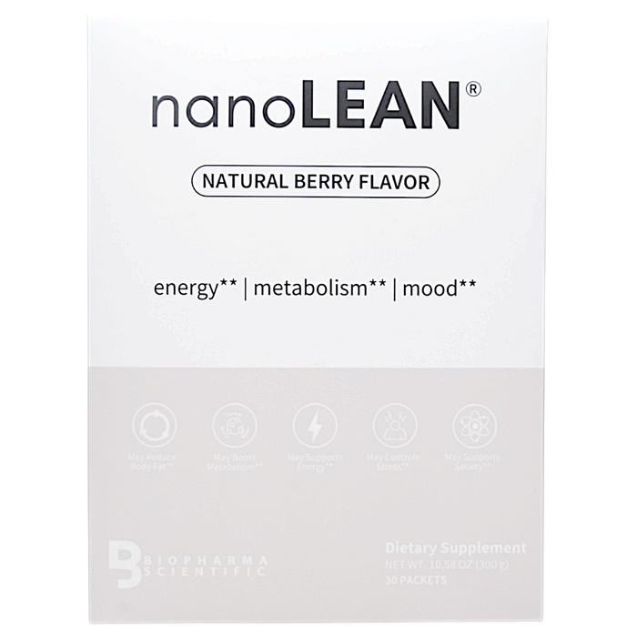 Box of BioPharma Scientific's NanoLean 30 packets