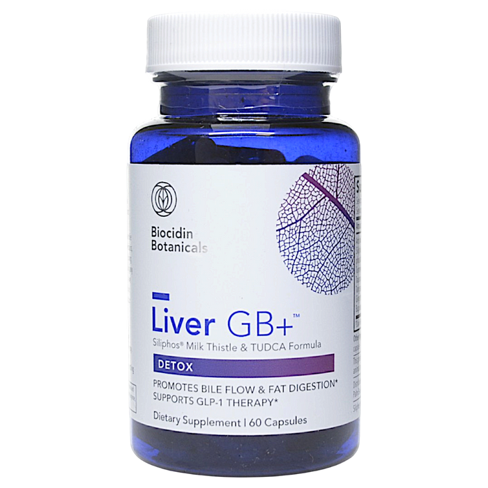 Bottle of Biocidin Botanicals' Liver GB+ 60 capsules