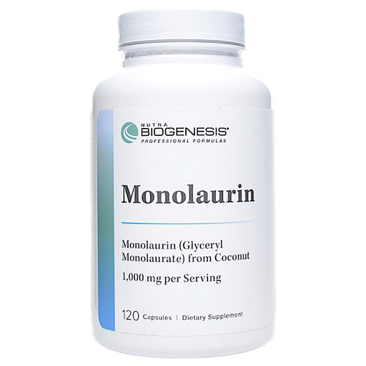 Bottle of Biogenesis' Monolaurin 120 capsules
