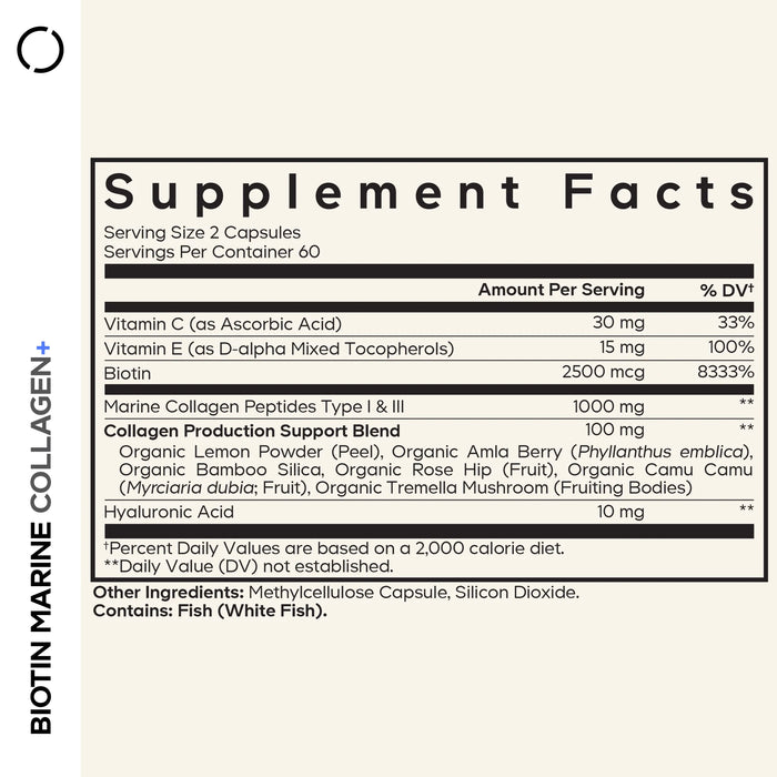 Biotin Marine Collagen 120 caps by CodeAge