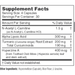Brain Blend 120 Capsules by NBI supplement facts label 