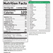 Supplement Facts label for Certified Grass Fed Whey Protein 20 Servings by Garden of Life Sport