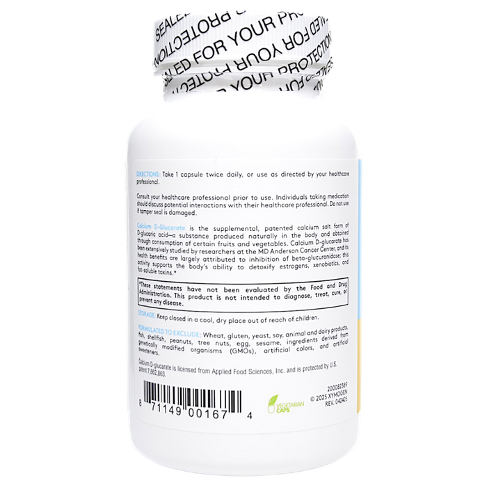 Xymogen's Calcium D-Glucarate 90 Capsules directions