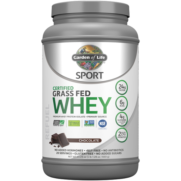 Front product image of Certified Grass Fed Whey Protein 20 Servings by Garden of Life Sport