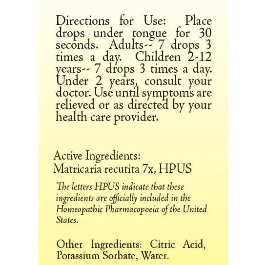 Chamomilla 7X 30 ml by True Botanica