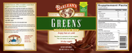 Chocolate Silk Greens 30 Servings by Barlean's Organic Oils Label