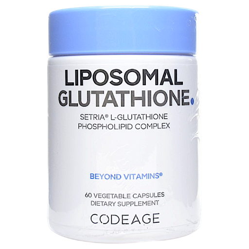Canister of CodeAge's Liposomal Glutathione 60 capsules