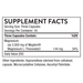 Thorne's Cognitive Vitality 90 capsules supplement facts label