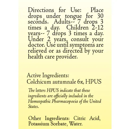 Colchicum Autumnale 6X 30 ml by True Botanica