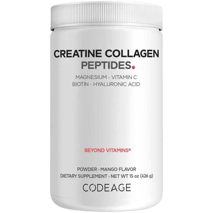 Creatine Collagen Peptides Powder 30 Servings by CodeAge mango