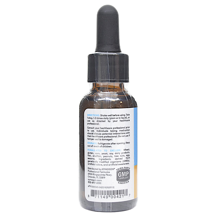 Xymogen's D3 Liquid 1 fluid ounce directions