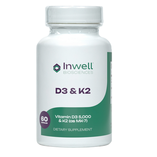 D3 & K2 60 Capsules by Inwell Biosciences
