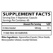 DCI 500mg (D-Chiro-Inositol) 60 Capsules by Neurobiologix Supplement Facts Label