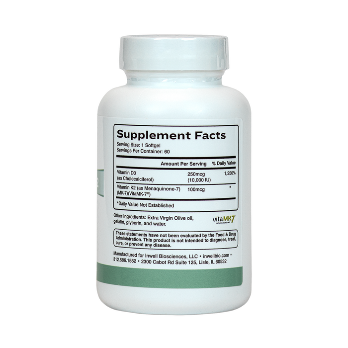 DIM 150mg 60 Capsules by Inwell Biosciences supplement facts label