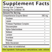 Smidge Digestive Enzymes supplement facts panel – 120 capsule bottle
