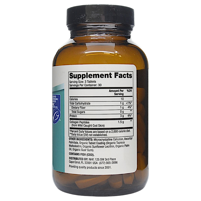 Dr. Mercola's Marine Collagen 90 tablets Supplement Facts