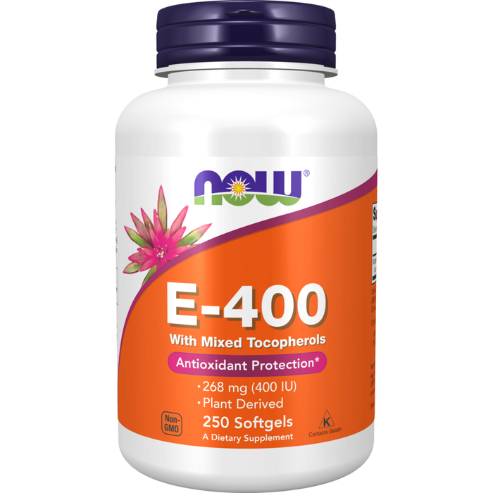 E-400 (Mixed Tocopherols) 250 softgels by NOW