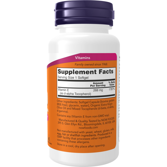 E-400 (Mixed Tocopherols) Supplement Facts
