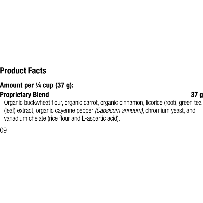 Equine Metabolic Support, Rev 09 Supplement Facts