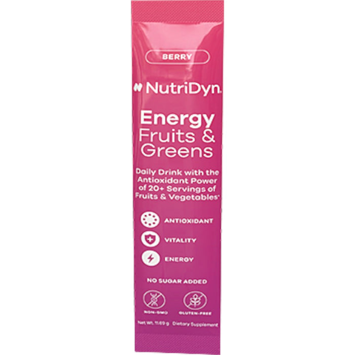 NutriDyn, Energy Fruits & Greens Packet Berry