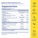 Essential for Women Postnatal Multivitamin 60 Capsules by Ritual supplement facts label
