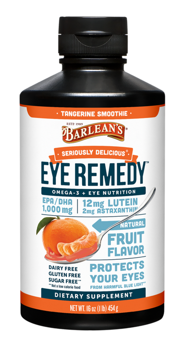Eye Remedy Tangerine Swirl 16 fl oz by Barlean's Organic Oils