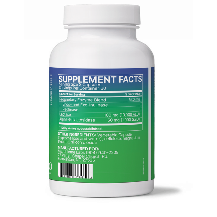 FODMATE 120 caps by Microbiome Labs