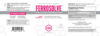 Ferrosolve 30 Capsules by NBI Label