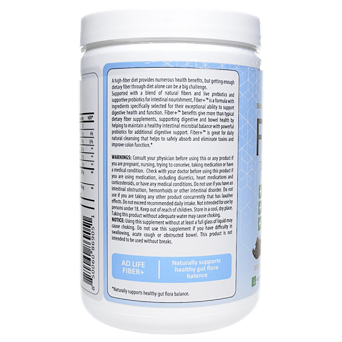 Project AD's Fiber+ 30 servings Swiss Chocolate suggested use