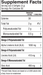 Flax Oil 250 Softgels by Barlean's Organic Oils supplement facts label