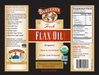 Flax Oil by Barlean's Organic Oils 16 fl oz supplement facts label