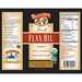 Flax Oil by Barlean's Organic Oils 8 fl oz supplement facts label