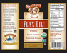 Flax Oil by Barlean's Organic Oils 8 fl oz supplement facts label