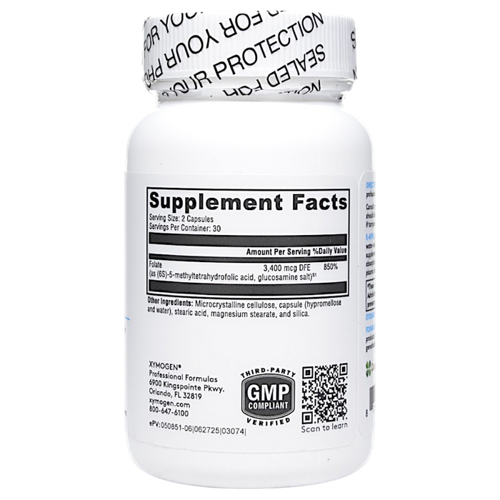 5-MTHF 2000 mg 60 Capsules by Xymogen