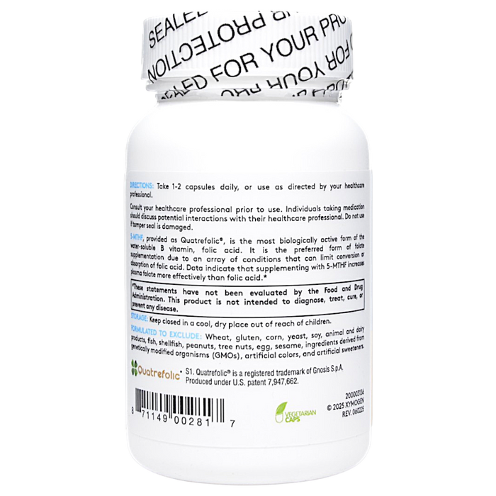 5-MTHF 2000 mg 60 Capsules by Xymogen