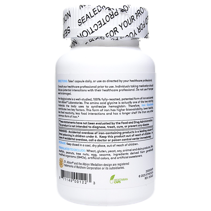 Xymogen's Iron Glycinate 120 Capsules suggested use