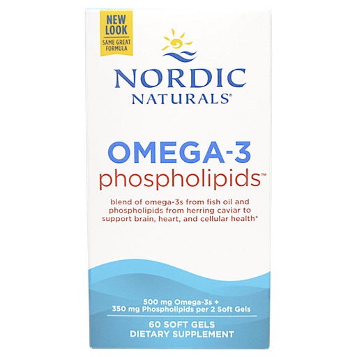 Box of Nordic Naturals' Omega-3 Phospholipids 60 softgels