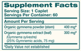 Gymnema 60 Capsules by Himalaya Wellness supplement facts label

