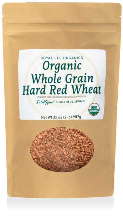 Hard Red Wheat Berries, 2lb kraft bag