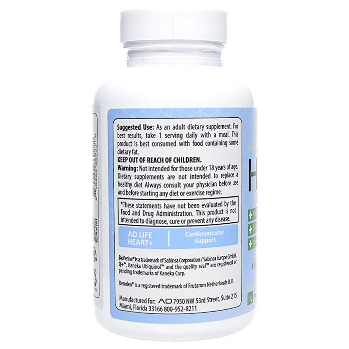 Project AD's Heart+ 90 capsules suggested use