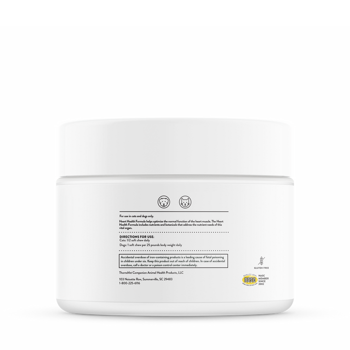 Product label image of Heart Health Formula 90 soft chews by ThorneVet