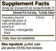 Herbal HPA by Doctor Wilson's Original Formulations 2 oz supplement facts label