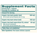 Holy Basil 60 Capsules by Himalaya Wellness supplement facts label

